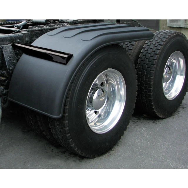 66 Inch Black Poly Half Fender With Rolled Edge