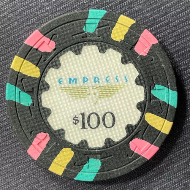 🌟🌈Empress Joliet Illinois $100 secondary casino chip obsolete gaming token