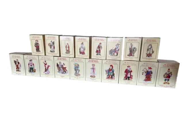 Vintage The International Santa Claus Collection Lot of 18 No Duplicates