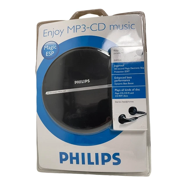 PHILIPS PORTABLE MP3 CD Player EXP2546 Magic ESP Jogproof Enhanced Base