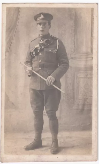 WW1 Studio Portrait of Royal Artillery Soldier, RP PPC