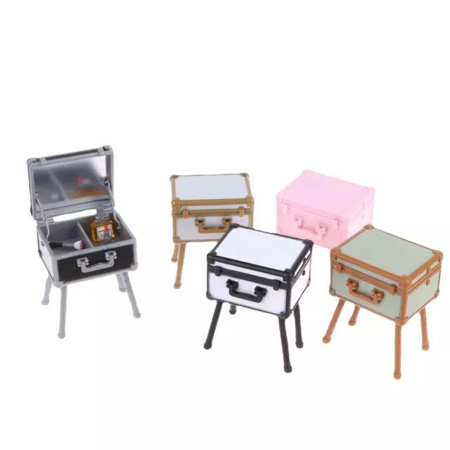 1pc 1/12 Dollhouse Miniature Vanity Box Dresser Beauty Product Accessories Decor 2