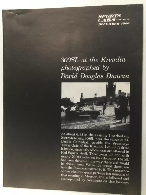 MBArt31 Article Pictorial Mercedes Benz 300SL at the Kremlin Dec 1969 5 page