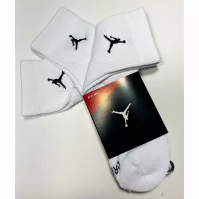 Nike Air Jordan Dri Fit 3 Pairs Everyday Max Socks  Size L 8-12 basketball