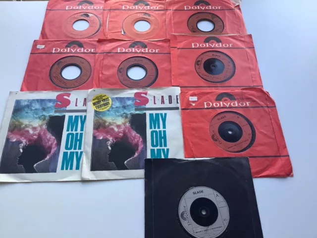 SLADE - 10  x  7” SINGLES   JOB LOT - - ALL LISTED