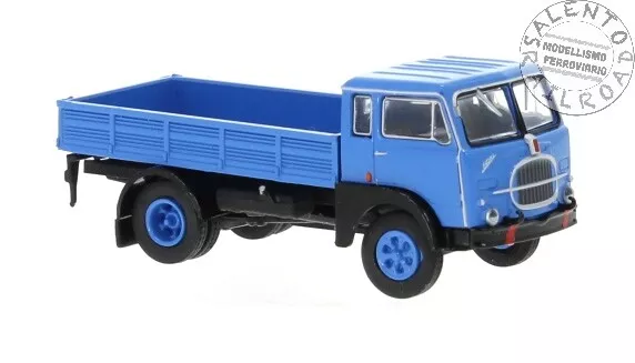 BREKINA 58601 camion Fiat 642 cassonato aperto in livrea azzurro e nero in scala