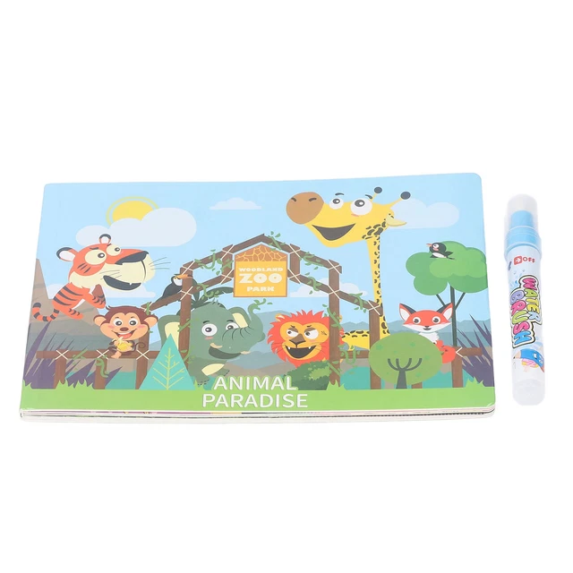Libro Da Disegno Magico Per Bambini Con Penna Ad Acqua - Riutilizzabile, Educativo, Per Creatività Dai 3 Anni