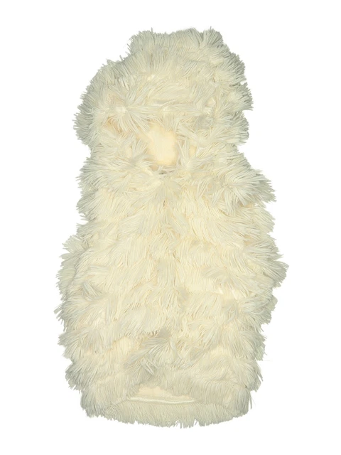 American Widgeon Girls Ivory Faux Fur Vest 4