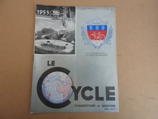 Revue LE CYCLE Cycliste Vélo Bike Old Course N°4 1953