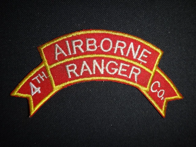 KOREA WAR SCROLL US Army 4th AIRBORNE RANGER INFANTRY Company Patch £8. ...