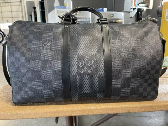 Louis Vuitton Limited Edition Keepall Bandoulière 50 in Black