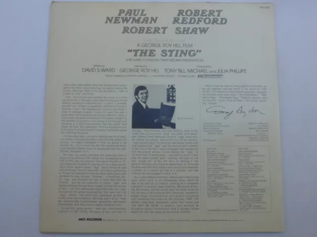 Marvin Hamlisch ‎– The Sting (OSTR) LP, US, Vinyl NM 2