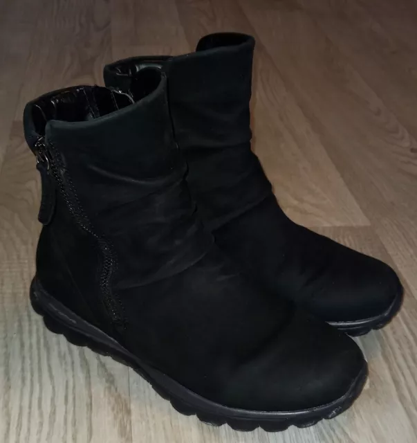 RollingSoft Gabor Stiefeletten Gr.37 Echt Leder schwarz sehr guter gebr. Zustand