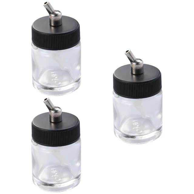 3pcs vetro aerografo in vetro 22cc bottle pentola Professionale Paint Tazza