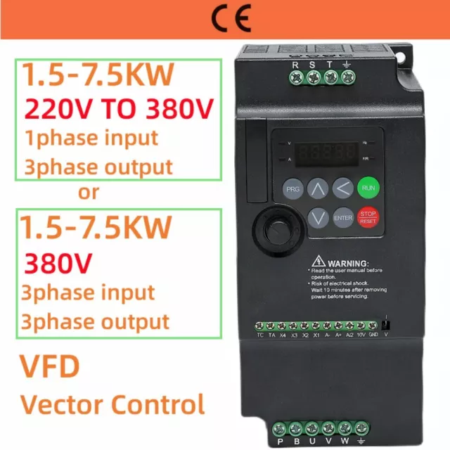 220V Bis 380V VFD-Frequenz Umrichter Wechsel Richter Motor Drehzahl Regler Neu