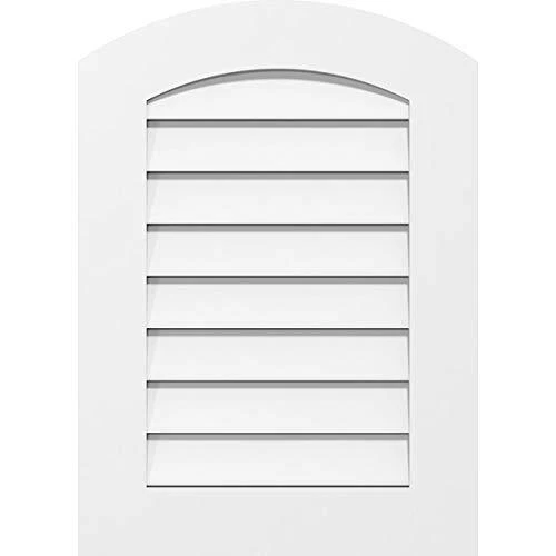 Ekena Millwork GVPAR38X4001SF Arch Top Surface Mount PVC Gable Vent 38"W x 40...