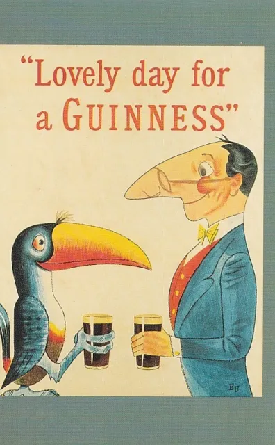 Guiness Advertisement 1954~The Nostalgia Postcard Series Set 14