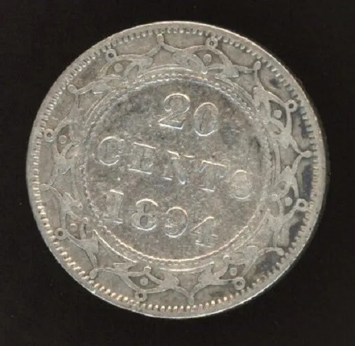 1894 Newfoundland 20 cents