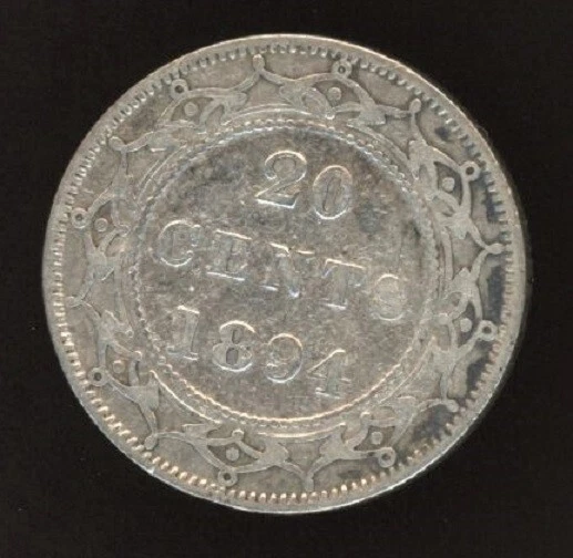 1894 Newfoundland 20 cents