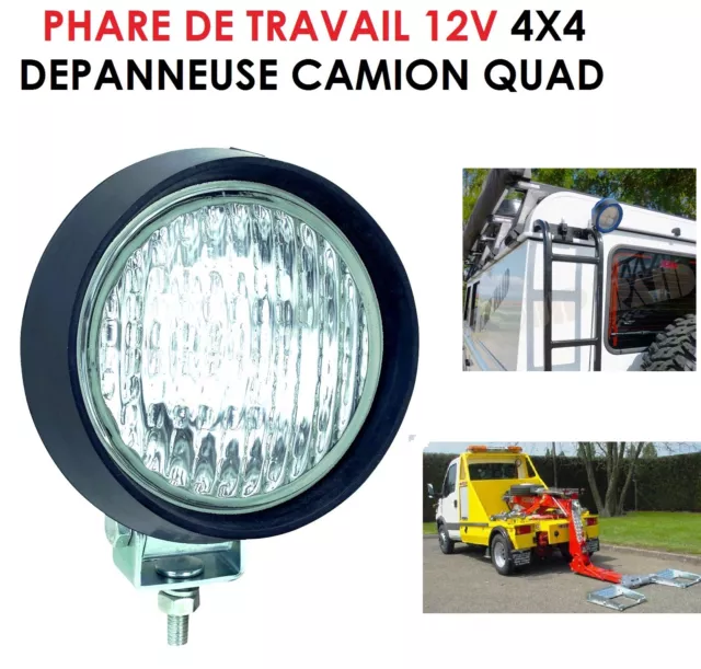 RXZ – phares de travail Led 48w, 12V/24V, pour moto, camion