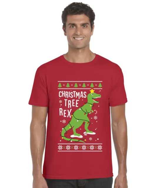 Maglietta di Natale albero di Rex bambini Maglietta di Natale top divertente bambini maglietta di Natale top