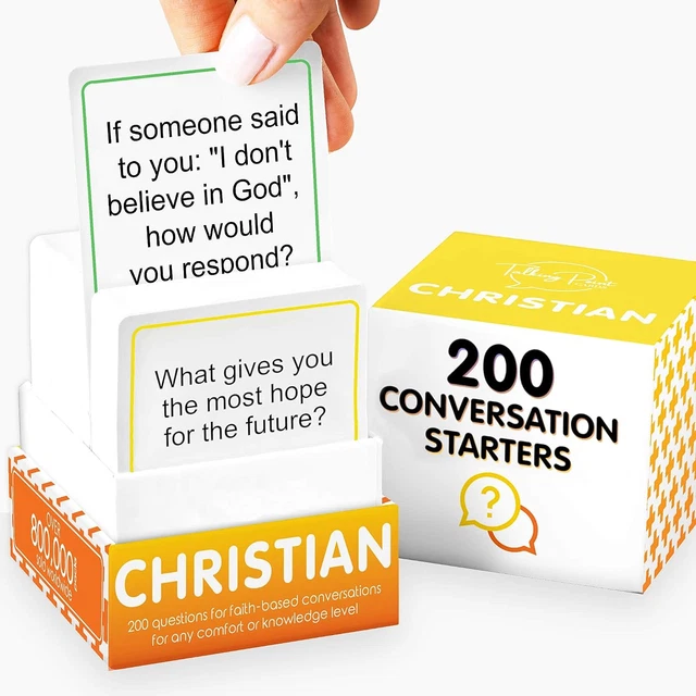 TARJETAS DE INICIO de conversación cristiana para noche de juegos ...