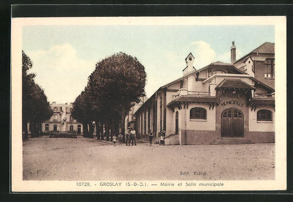 CPA Groslay, Mairie et Salle municipale