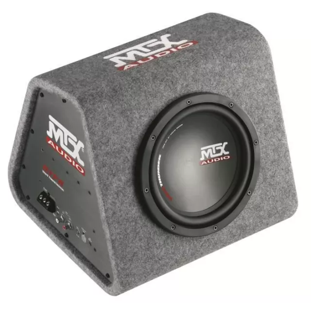 MTX RTP8 Caisson de grave amplifié voiture Classe-D reflex 20cm 120W RMS télécom