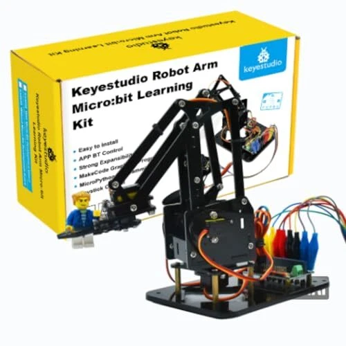 Kit Bras Robotique 4-DOF Micro:bit V2 - Programmation MakeCode/Python - STEM Pour Ados 14+