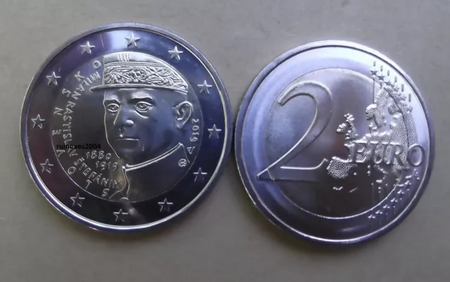 2 Euro commémorative Slovaquie  2019 - MILAN RASTISLAV STEFANIK  UNC