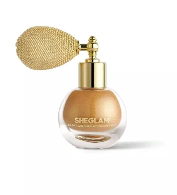 BRAND NEW BOXED Sheglam GO GO GLOW Multi-use Highlighting Body Mist Powder -Gold