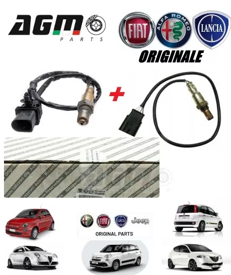 Kit 2 Sonde Lambda Monte + Valle Originale Fiat Panda 500 Oe 55249875 / 55249876