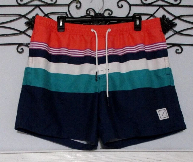 American Eagle Swim Trunks Size L Multicolored Built In Brief