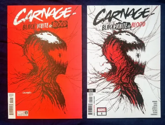 Carnage Black White and Blood #1💥1st/2nd Print💥Gleason Variant🔥HIGH GRADE!🔥