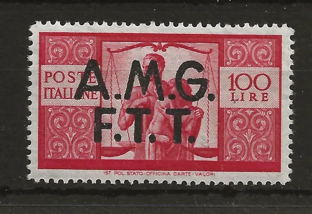 Italy Trieste: 1947 100l red, m/m (SG 17). Cat £70