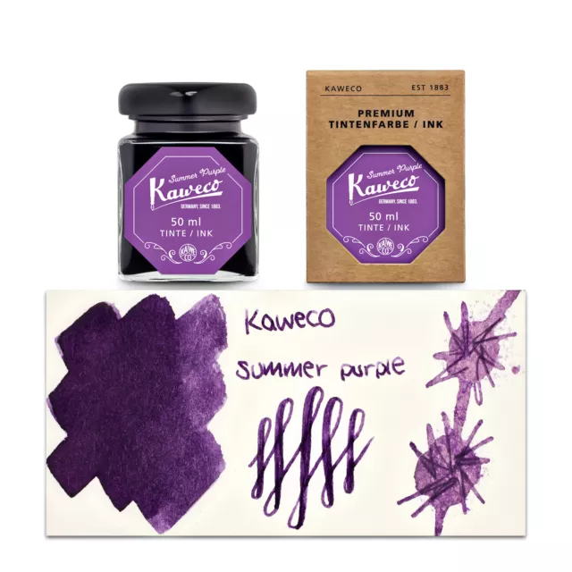 Kaweco Bottled Ink for Fountain Pens in Summer Purple - 50mL - NEW in Box