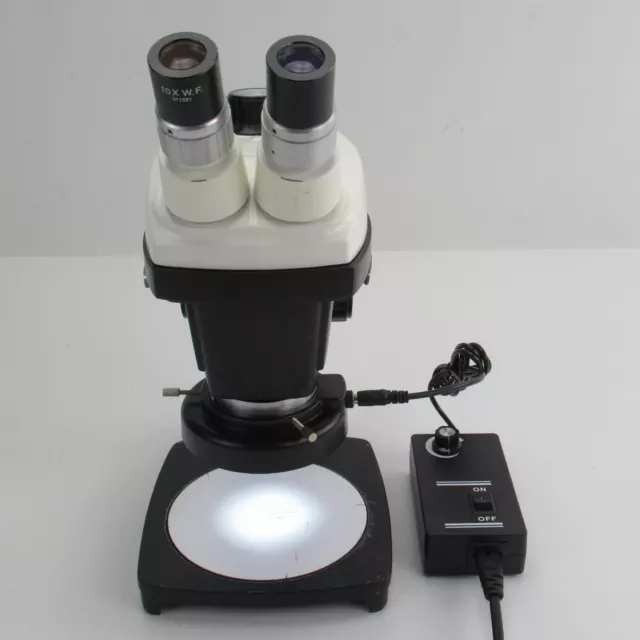 Bausch & Lomb Stereo Zoom 5 Microscope W/ 10X Eyepieces, Stand & Led Light Ring