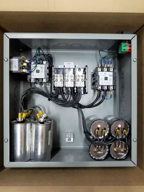 20hp Cnc Balanced 3 Phase Rotary Converter Panel 10 year warranty!