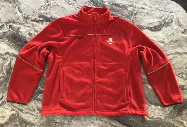 Giacca Scaldacorpo Vintage Royal Mail Pile Rosso Ritirata Distintivo Cucito Grande
