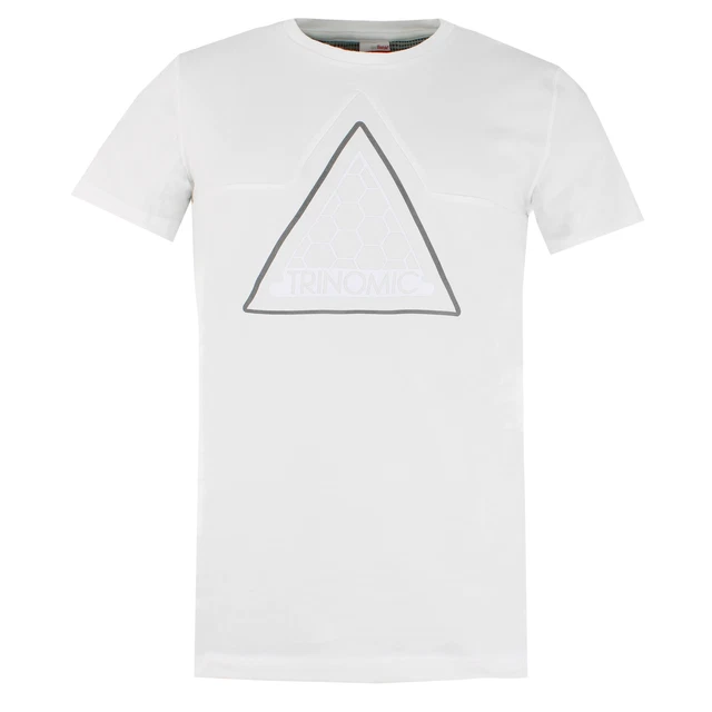 T-shirt da uomo Trinomic Modern Tech II logo bianco maniche corte 569728 02