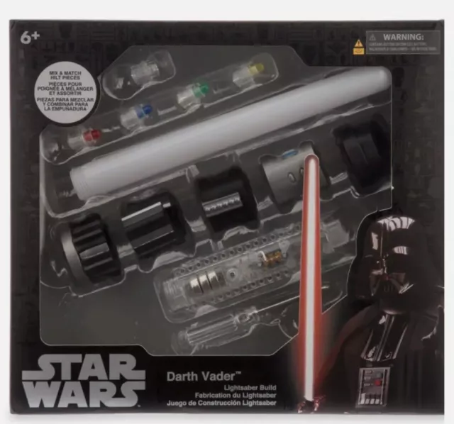 Disney Parks Star Wars Darth Vader Mini Buildable LIGHTSABER Toy New WithBox