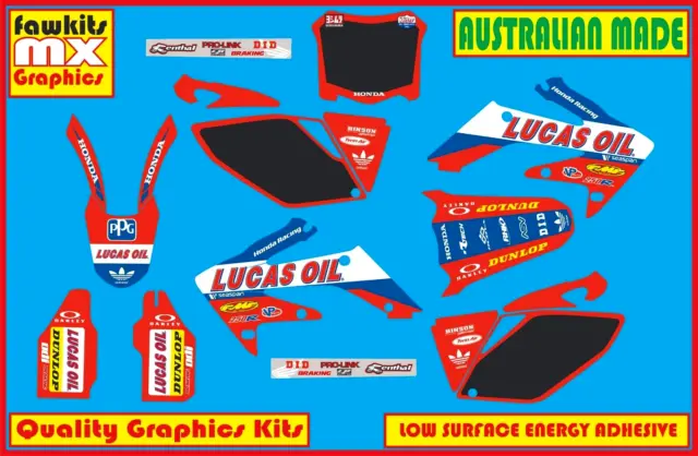 Honda Crf250R 2006-2009 Full Lucas Oil Mx Graphics Kit Decals Kit Sticker Kit