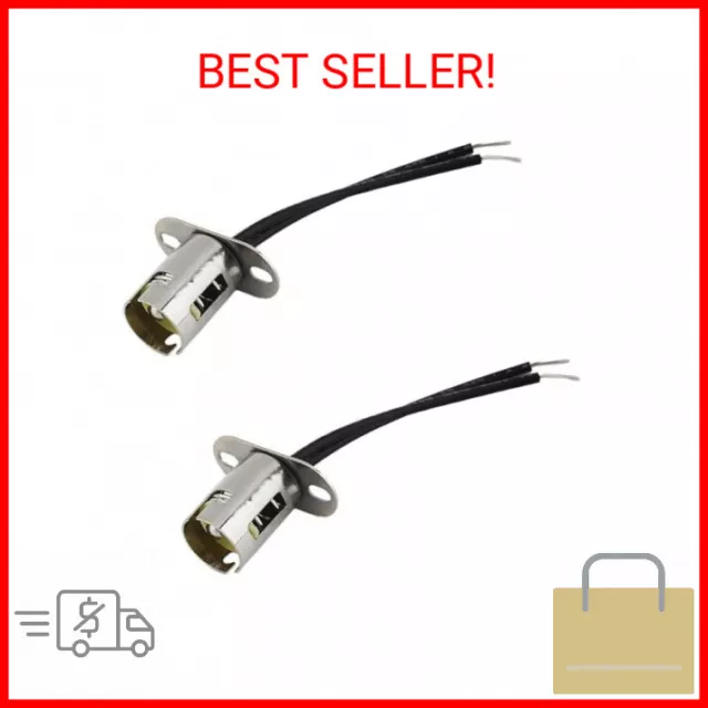 2PCS BAY15D 1157 LED Light Bulb Socket Holder with Wire Connector for Car Auto T