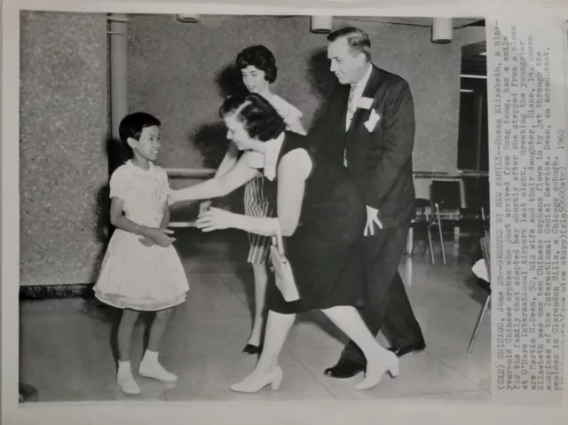 1962 Chinese Refugee Orphan American Adoption Press Photo