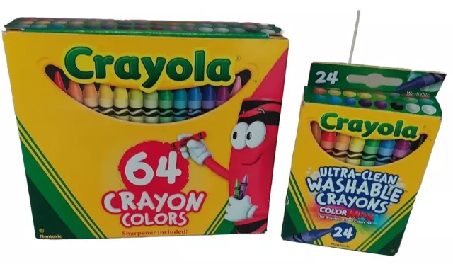 Crayola Ultra Clean Washable Color Max Crayons, Standard Size, Set of 48