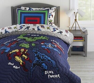 Pottery Barn Kids Marvel Super Hero FULL/QUEEN Quilt New With Tags Free Shipping