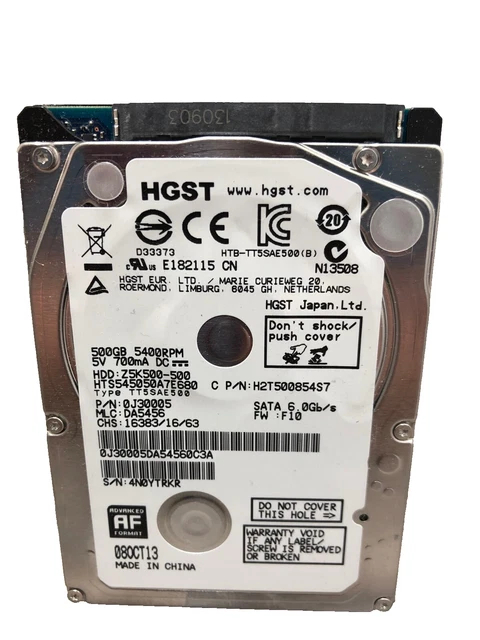 Disque Dur Interne HDD Hitachi 320Go Modèle HTS545032B9A302 d