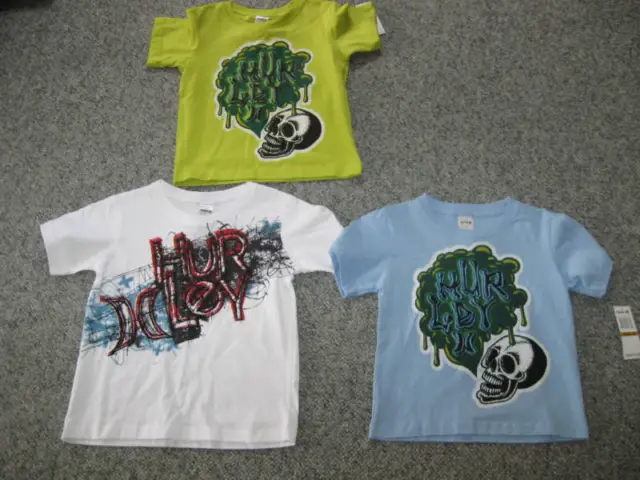 HURLEY Toddler Boys T-Shirts, 3,4,or 5T, NWT,All Sizes&Color,MSRP-$!6-20