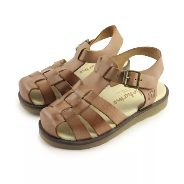 Naturino Boys Closed Toe Leather Sandals (5098  V. Cerato)