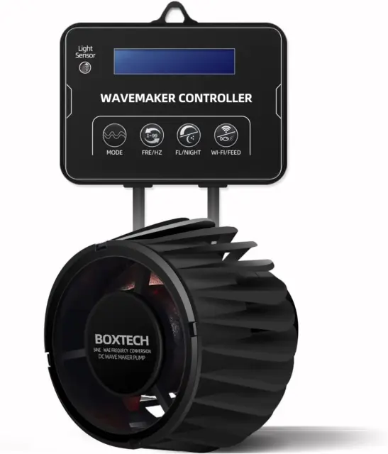 Aquarium Wave Maker with Controller, 3400 GPH DC Circulation Pump, 20W 3400 GPH